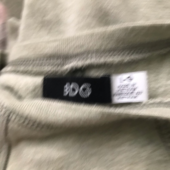 Lovely Soft Long-sleeve Autumn Dress in Pale Olive - Picture 3 of 3